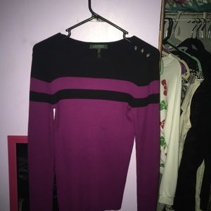 Purple and black Ralph Lauren pullover